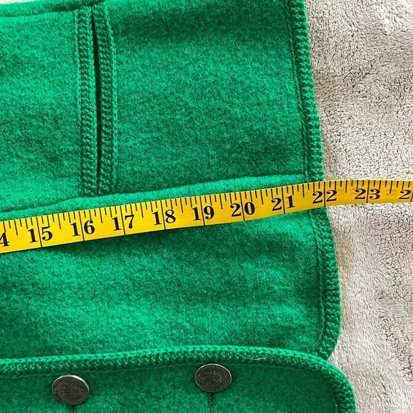 Original Boos 100% New Wool Kelly Green Button Up Cardigan Jacket Euro 42 US 8 - Picture 15 of 15